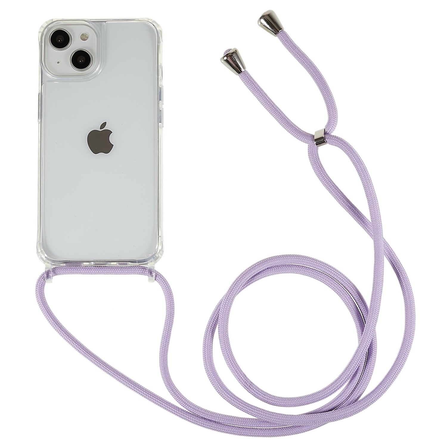 Back Case for iPhone 12 mini 13 mini 5.4 inch Clear TPU Acrylic Phone Cover with Adjustable Lanyard Back Case for iPhone 12 mini 13 mini 5.4 inch Clear TPU Acrylic Phone Cover with Adjustable Lanyard